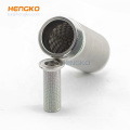 Индивидуальный 10 микрон спеченного пористого металлического картриджа из цилиндров из нержавеющей стали для фильтрации масляной воды